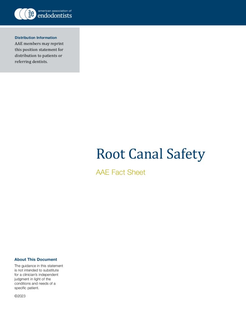 thumbnail of AAE 2023 Inocuité du traitement endodontique